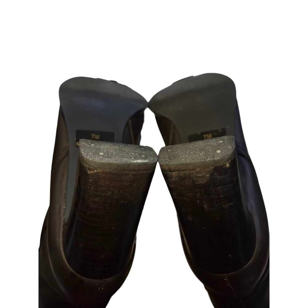 Bloomingdale's Women's Size 7M Brown Ankle Bootie Heel - Picture 9 of 11